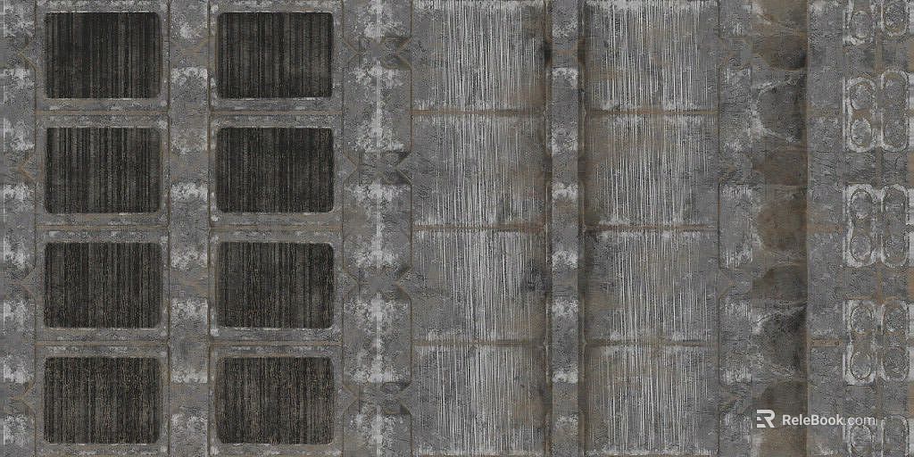 Industrial-style gray cement tiles for walls and floors texture