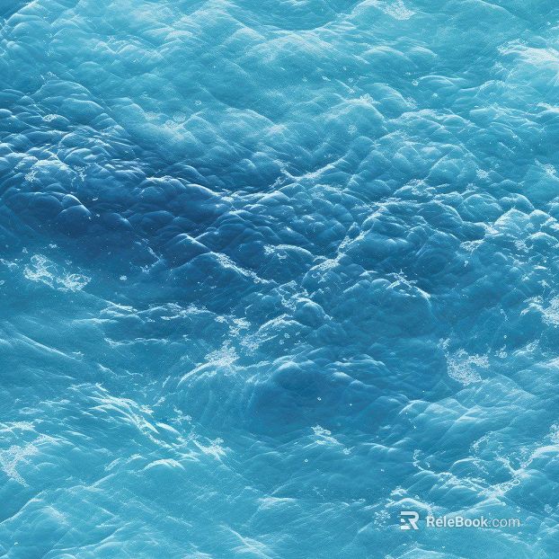Blue Waterprint Nature Waterscape Map texture