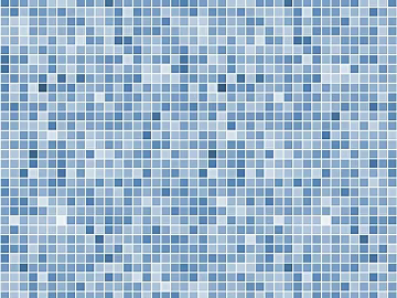 Ceramic Mosaic Blue White Color Mosaic 3d model
