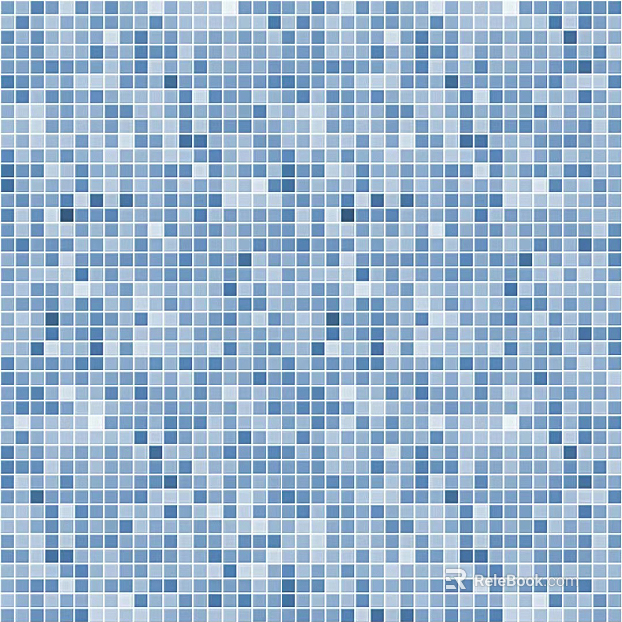 Ceramic Mosaic Blue White Color Mosaic texture