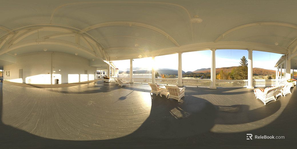 Indoor Balcony Dusk Sunset HDR texture