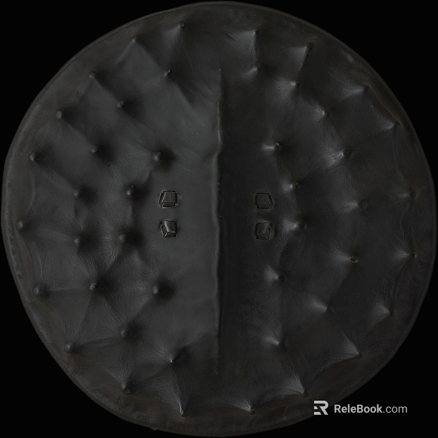Black Soft Leather Decorative Panel texture