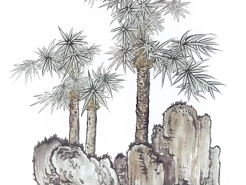 Ancient Tree Decorative Painting texture (ID:ffabf9124)