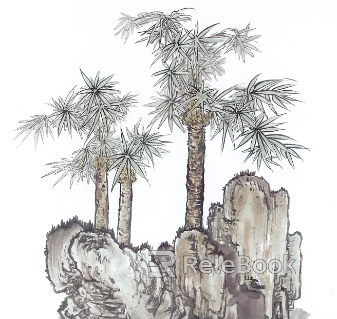 Ancient Tree Decorative Painting texture