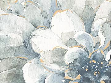 Gray blue flower water color wind bedroom wallpaper texture (ID:ffaeh746196)