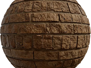 Brick wall PBR texture (ID:ffach908664)