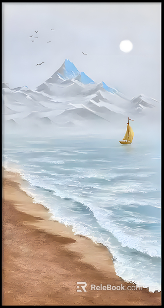 New Chinese Landscape Painting texture