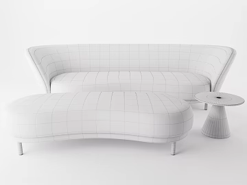 White soft sofa combination texture (ID:ffaeh536364)