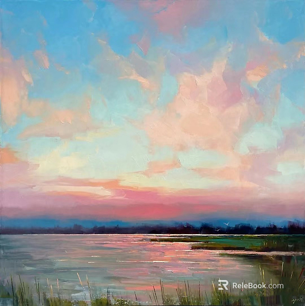 Color Landscape Texture Oil Painting texture