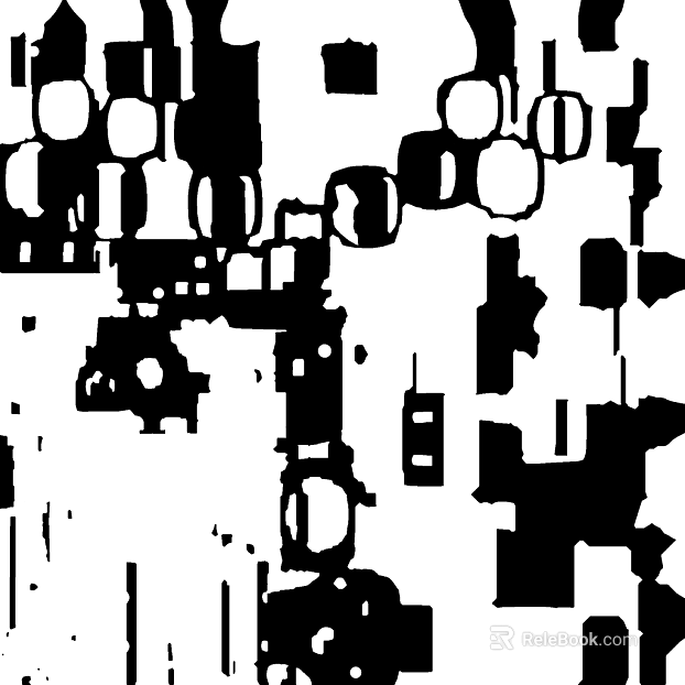 Black and White Abstract Bump Map Decoration texture