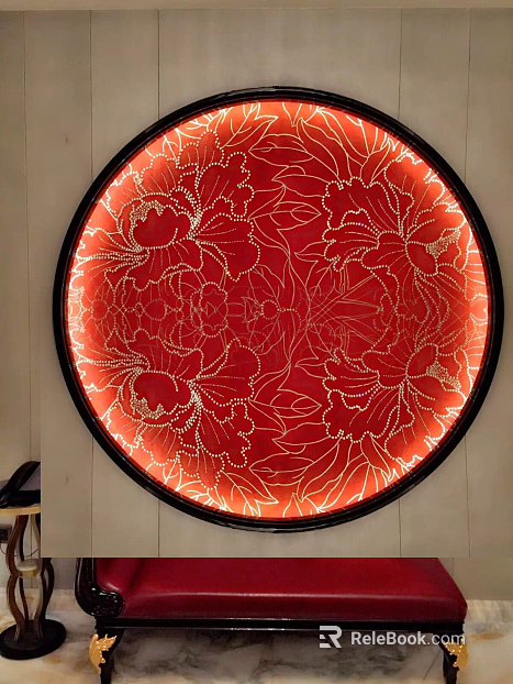 circle frame painting texture