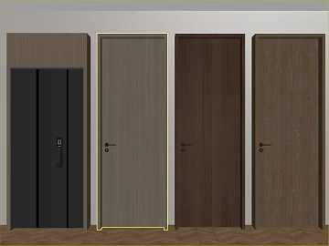 Modern Style Solid Wooden Door Interior Door texture (ID:ffaeh536534)