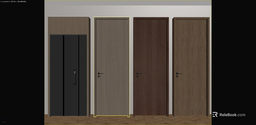 Modern Style Solid Wooden Door Interior Door texture