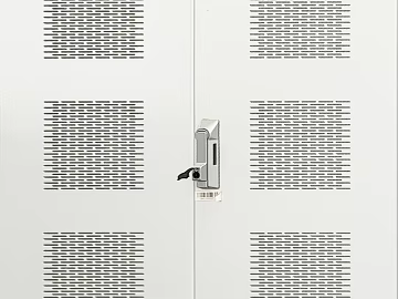 White Perforated Metal Door Office Locker Door texture (ID:ffaeh796184)