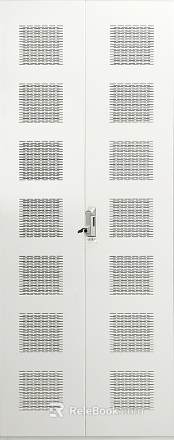 White Perforated Metal Door Office Locker Door texture