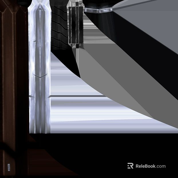 Silver gray brushed metal building components texture