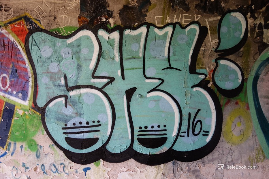 Graffiti wall texture