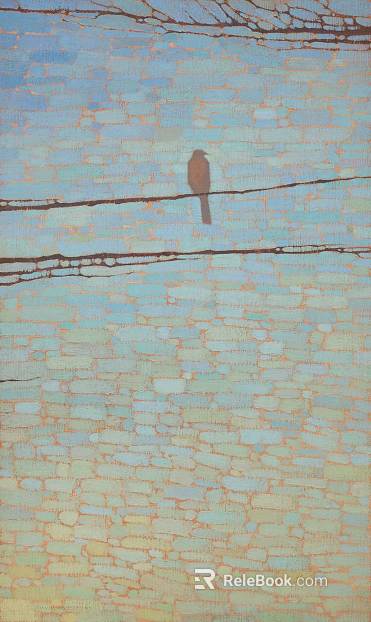 Minimalist landscape painting, abstract landscape painting texture