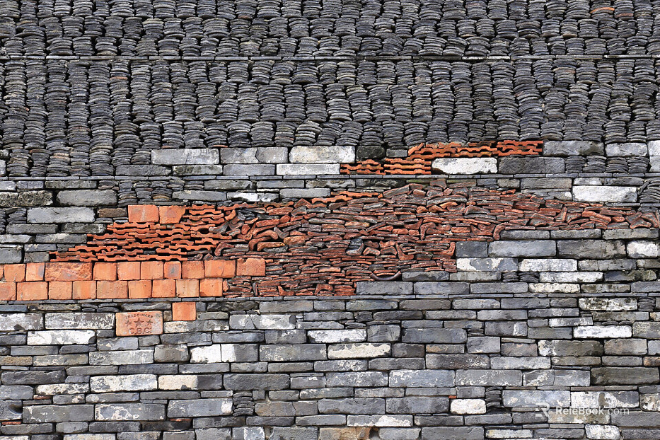 Culture lime tile modeling wall texture