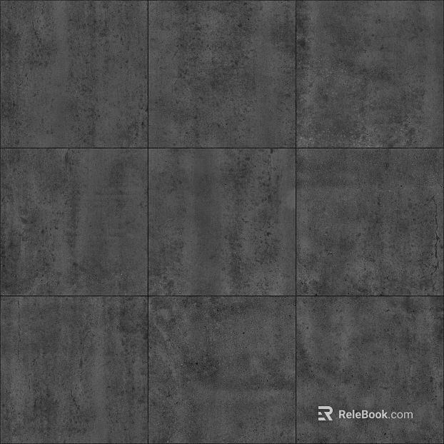 Cement dark gray Square Slab texture
