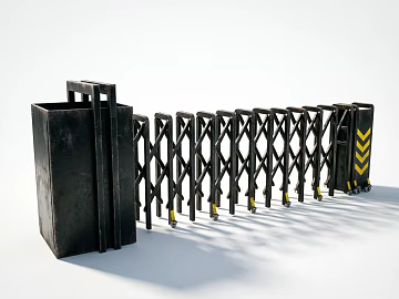 Industrial wind black metal retractable door texture (ID:ffaeh576136)