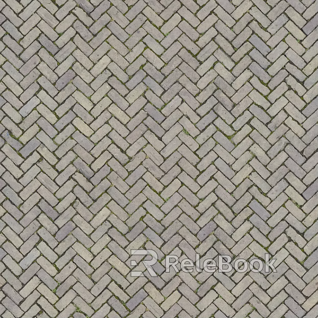 Brick pavement texture