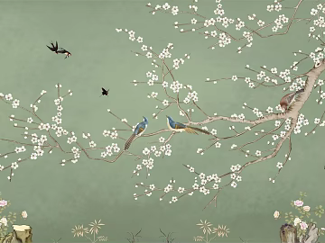 animal and plant pattern 3d model
