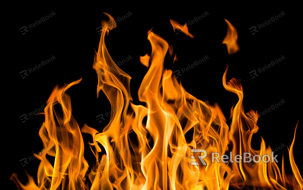 Flame texture texture