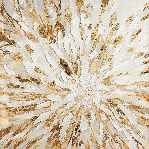Light Luxury White Gold Abstract Decorative Painting texture