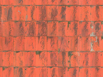 Red old red tile roof building materials texture (ID:ffaeh555389)