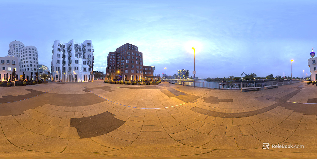 City Square Scenery Day HDR texture