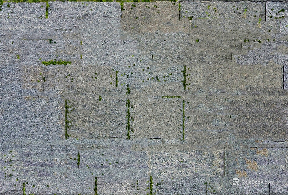 Green gray rock outdoor wall texture