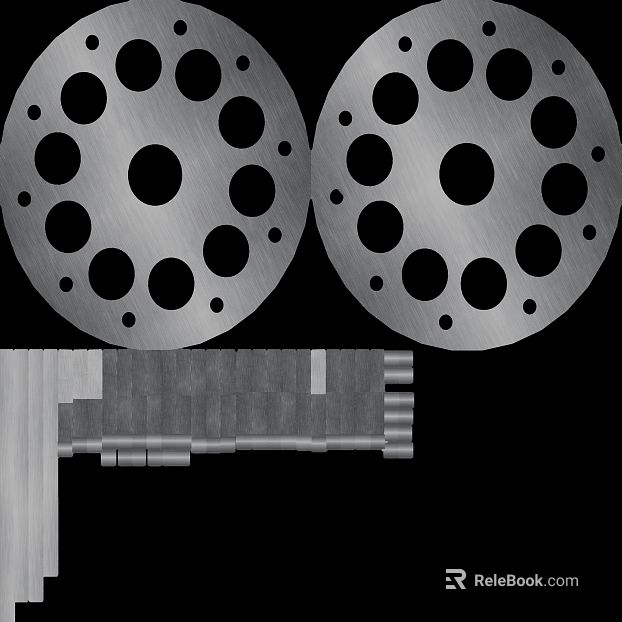 Silver gray perforated sheet metal industrial components texture