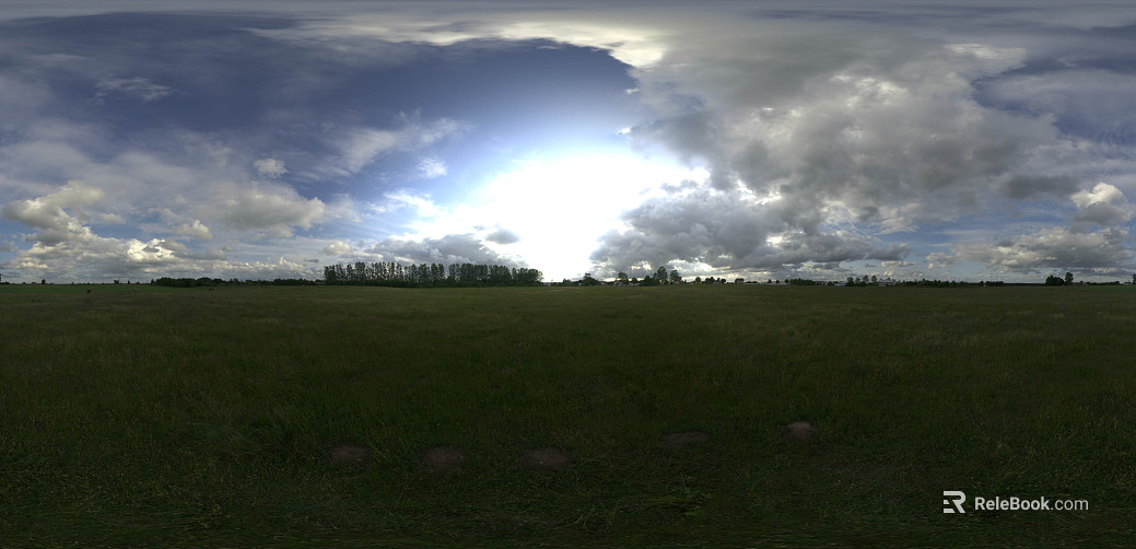 Outdoor Country Lawn Daytime HDR texture