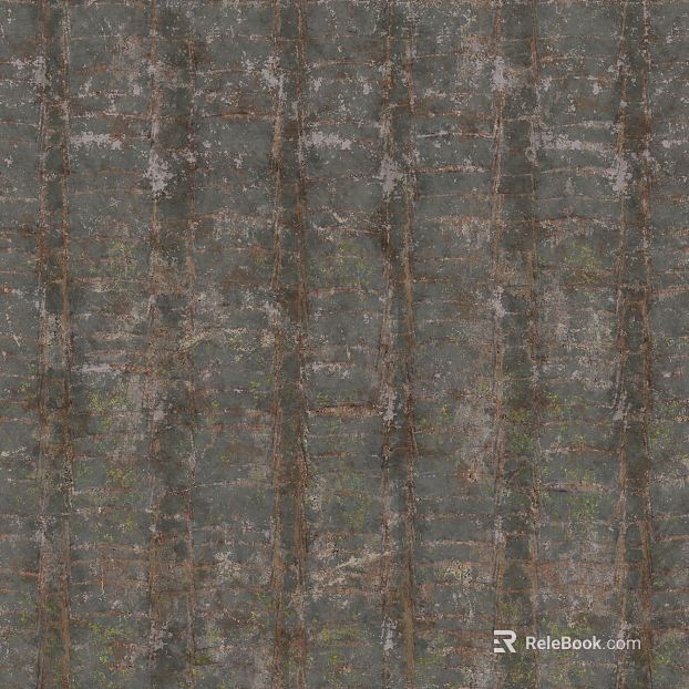 Green gray old brick wall exterior wall finish texture