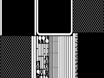 Black and white concave-convex metal mesh decorative surface texture (ID:ffaeh958889)