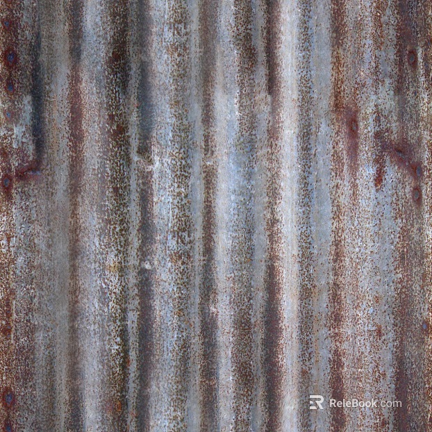 Metal color steel tile texture