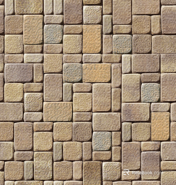 Culture stone black and yellow wall tiles texture