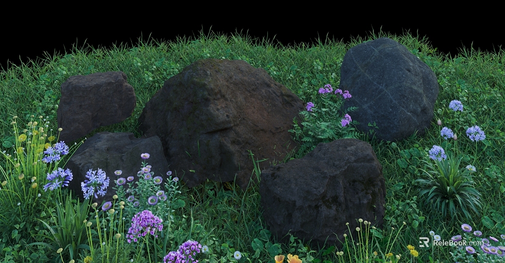 Dark Rock Landscape texture