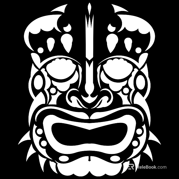 Tattoo black and white mask pattern texture pattern graphics texture
