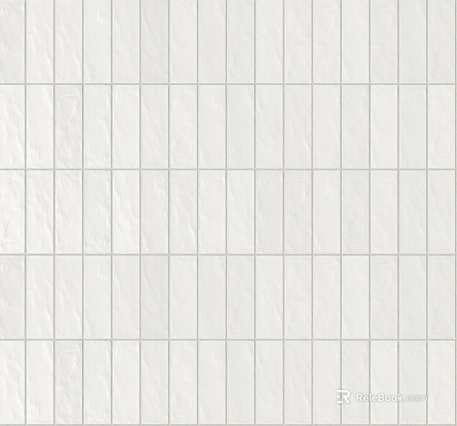 White Tile Milk White Eggshell Light Strip Tile Kitchen and Sanitary Tile texture