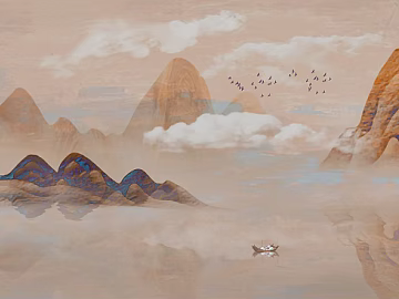 landscape painting texture (ID:ffaef0410)