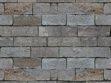 Brick wall seamless 3d model