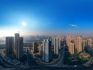 HDR City Construction Site Panorama texture (ID:ffach430013)