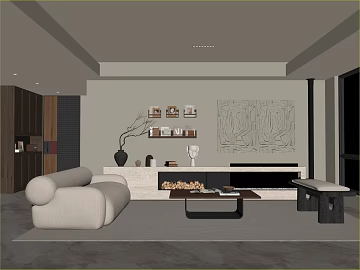 Modern abstract lines decorative painting living room background texture (ID:ffaeh304616)