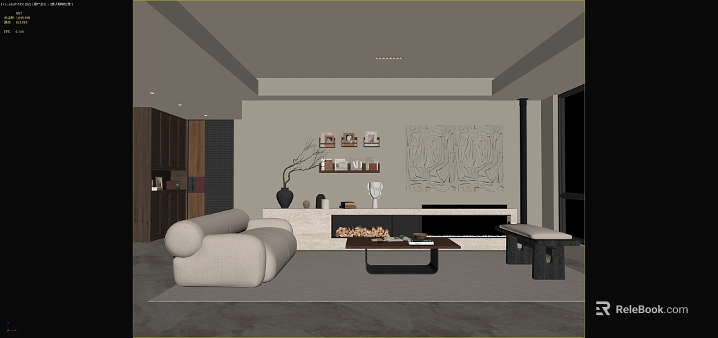 Modern abstract lines decorative painting living room background texture