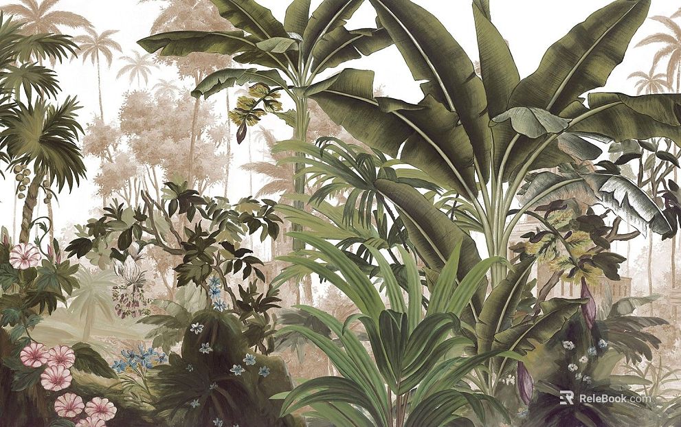 animal and plant pattern texture
