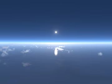 Ocean High Altitude Sunny Day HDR texture (ID:ffach510815)