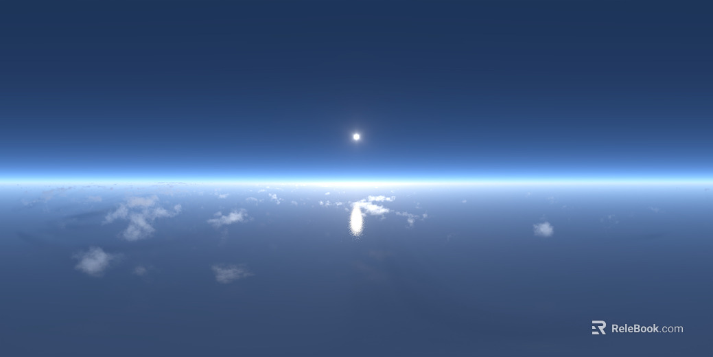 Ocean High Altitude Sunny Day HDR texture