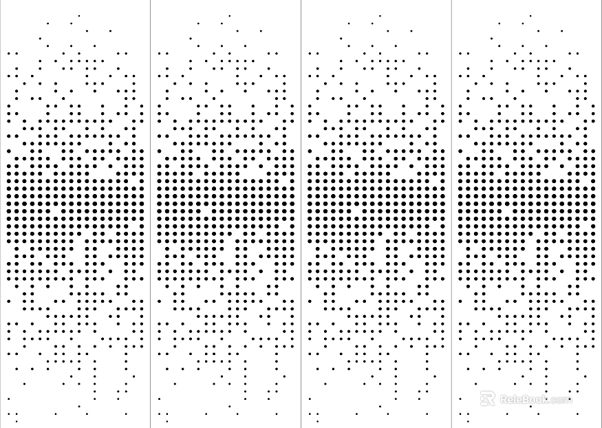 Perforated plate black and white texture